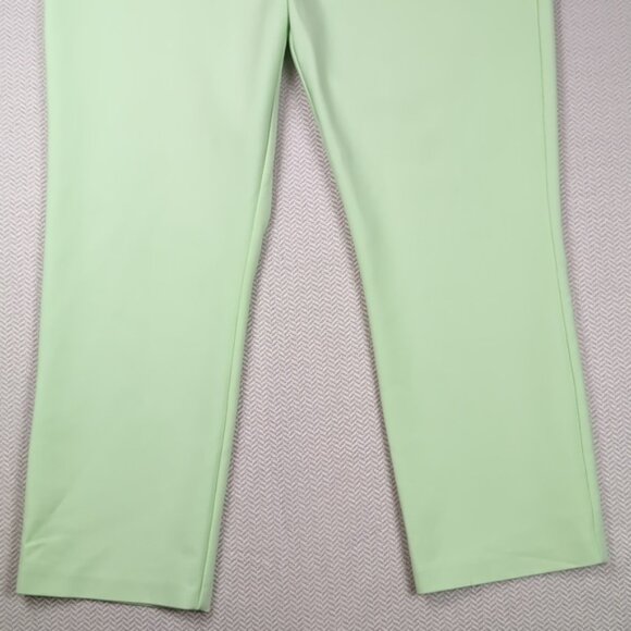 Catherine Malandrino Cropped Trousers Mint Green Slim Leg Stretch Pants - Picture 3 of 10